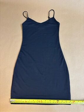 Babaton (Aritzia) black jersey Bodycon Slip Dress XS Adjustable Straps Mini